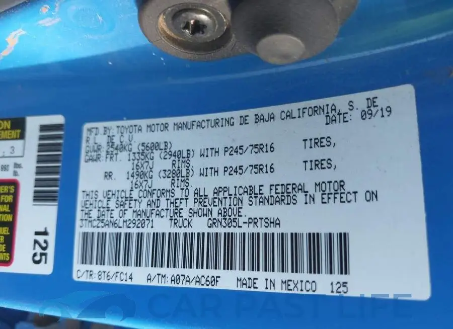 3TMCZ5AN6LM292071# 9