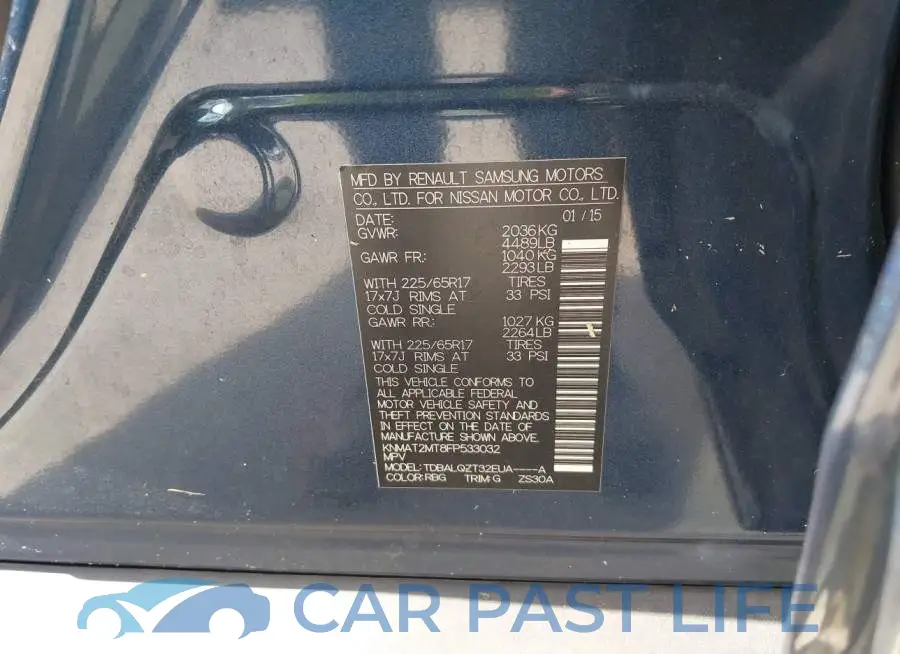 KNMAT2MT8FP533032# 9