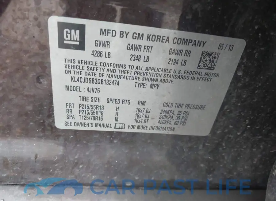 KL4CJDSB3DB182474# 9