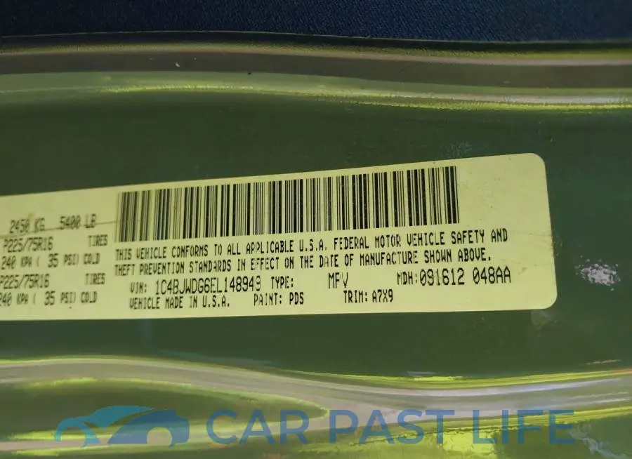 1C4BJWDG6EL148949# 9