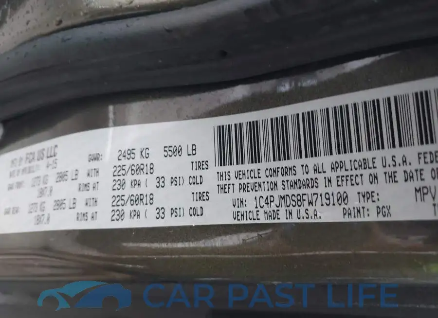 1C4PJMDS8FW719100# 9