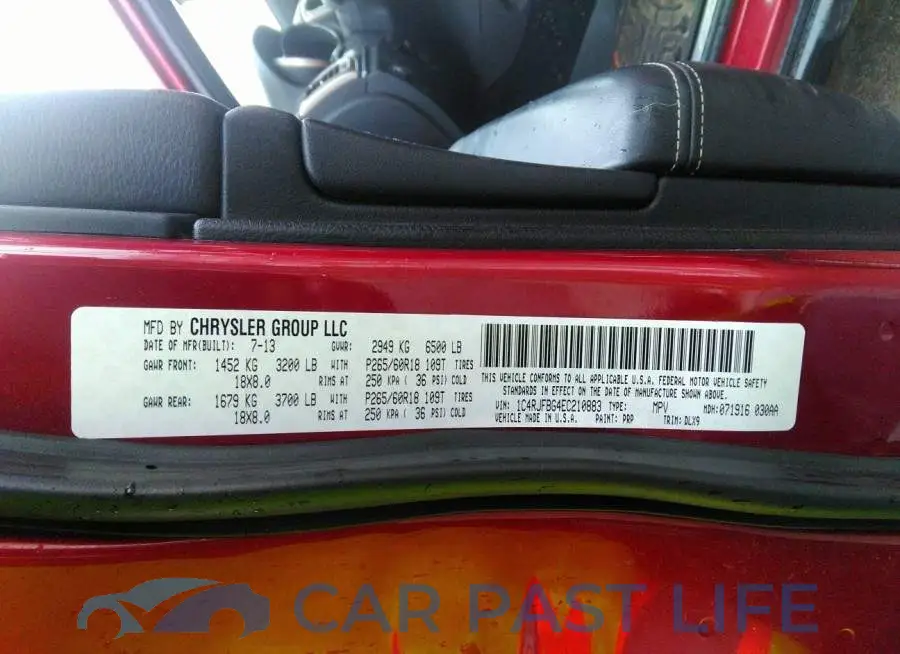 1C4RJFBG4EC210883# 9
