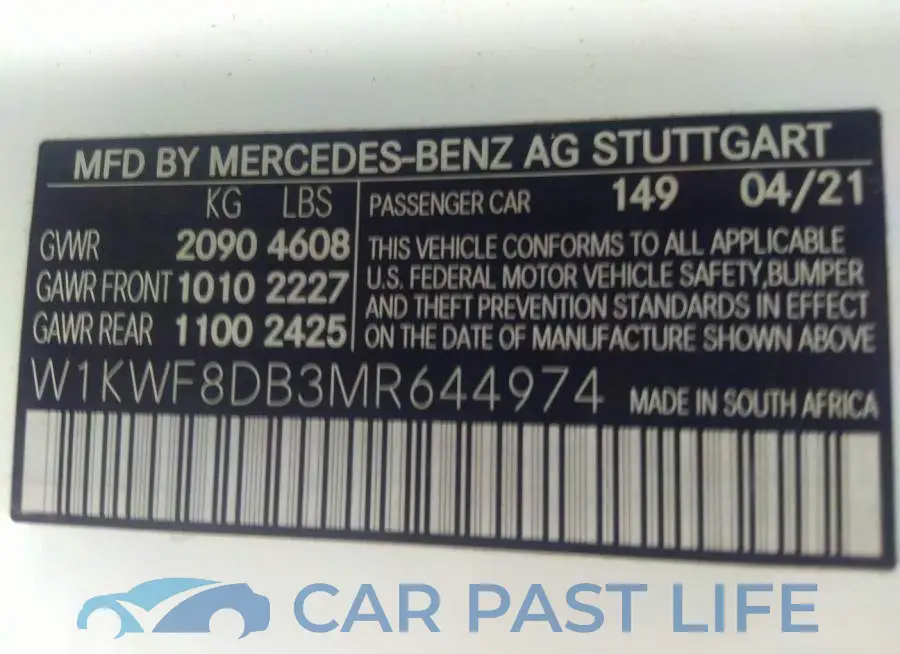 W1KWF8DB3MR644974# 9