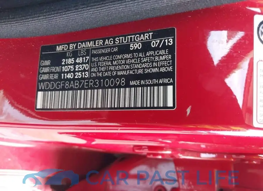 WDDGF8AB7ER310098# 9