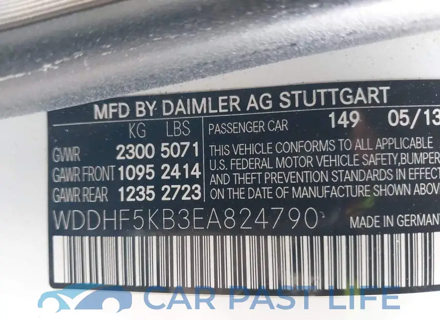 WDDHF5KB3EA824790# 9