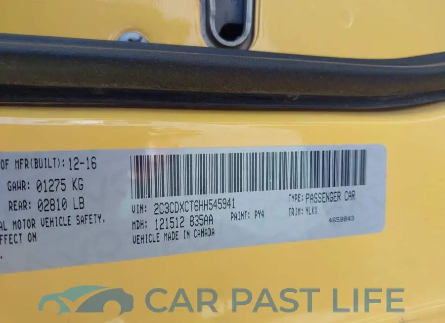 2C3CDXCT6HH545941# 9