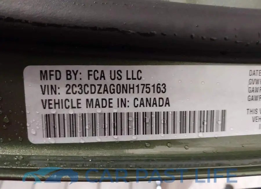 2C3CDZAG0NH175163# 9