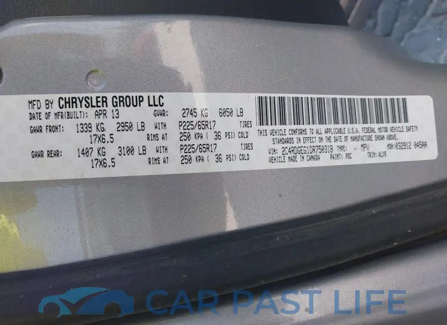 2C4RDGEG1DR750318# 9