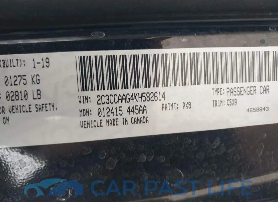 2C3CCAAG4KH582614# 9
