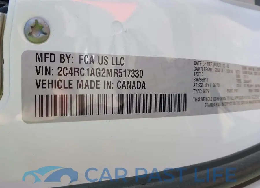 2C4RC1AG2MR517330# 9