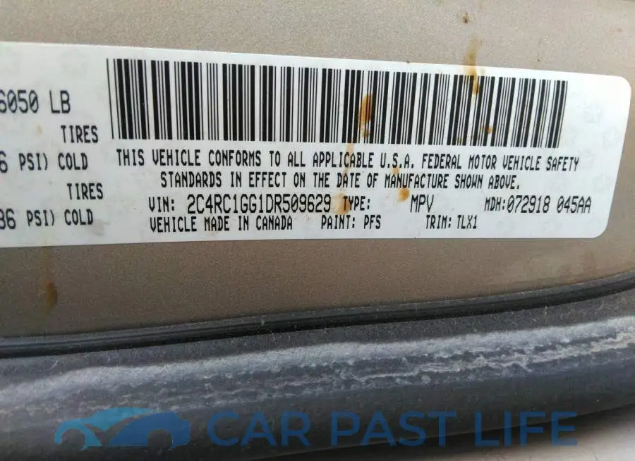 2C4RC1GG1DR509629# 9