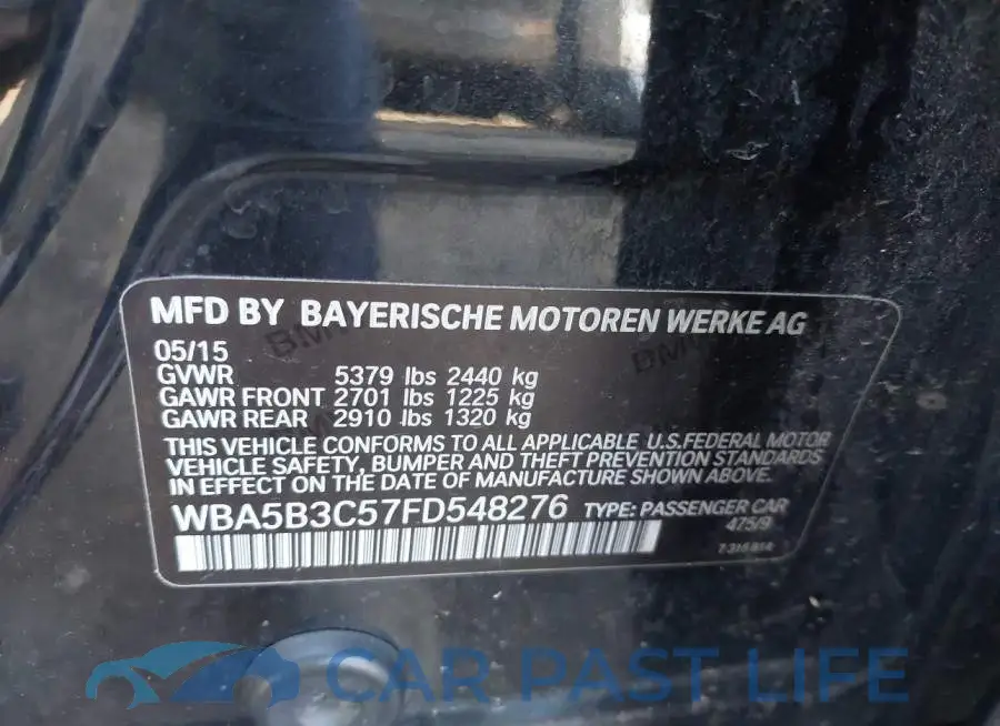 WBA5B3C57FD548276# 9