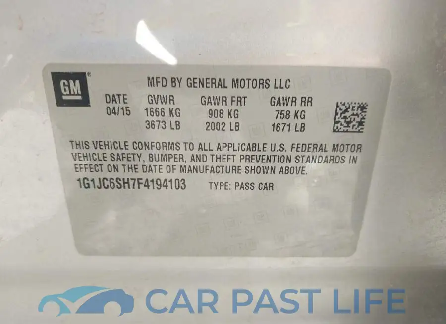 1G1JC6SH7F4194103# 9