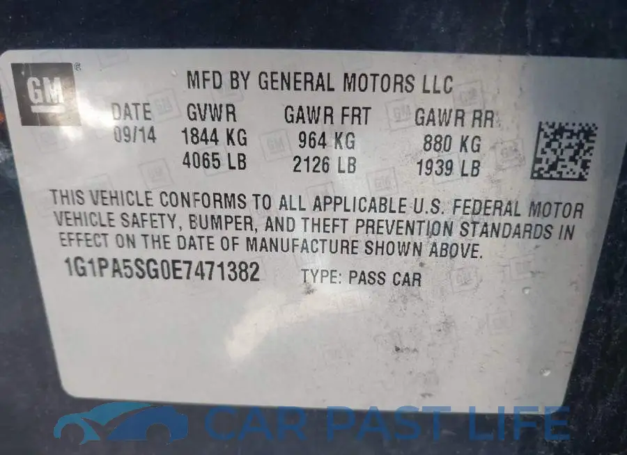 1G1PA5SG0E7471382# 9