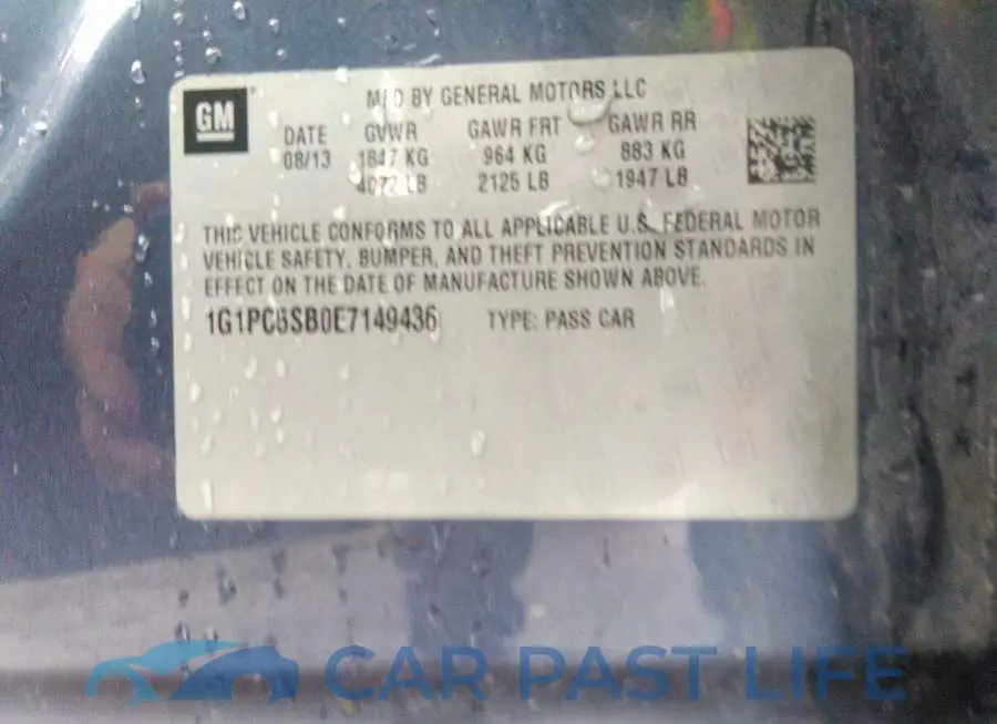 1G1PC5SB0E7149436# 9