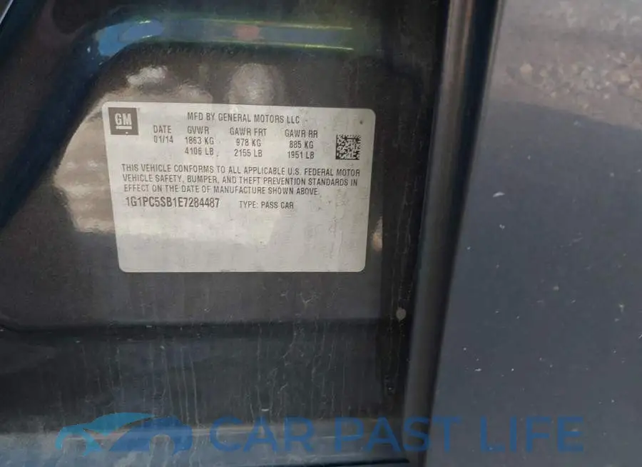 1G1PC5SB1E7284487# 9