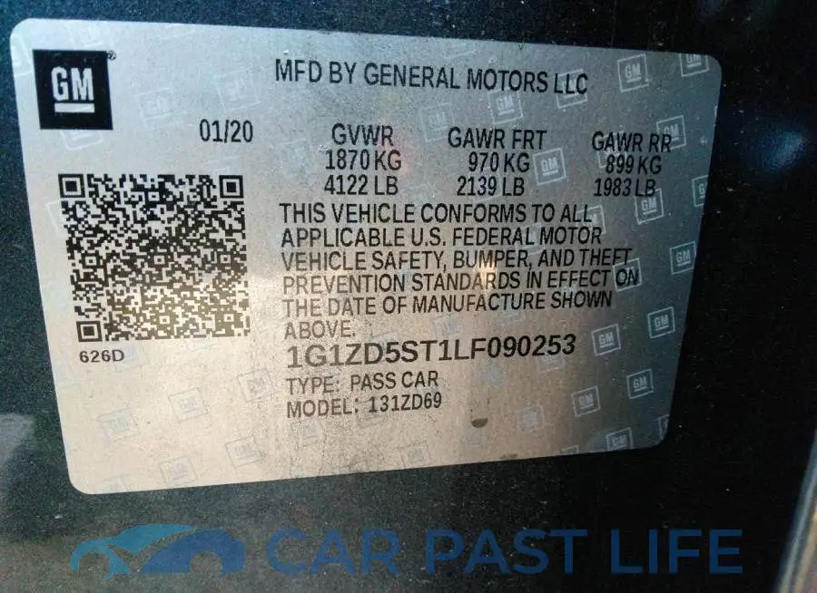 1G1ZD5ST1LF090253# 9