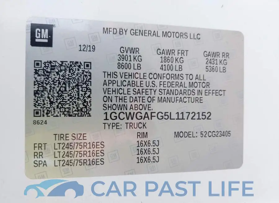 1GCWGAFG5L1172152# 9