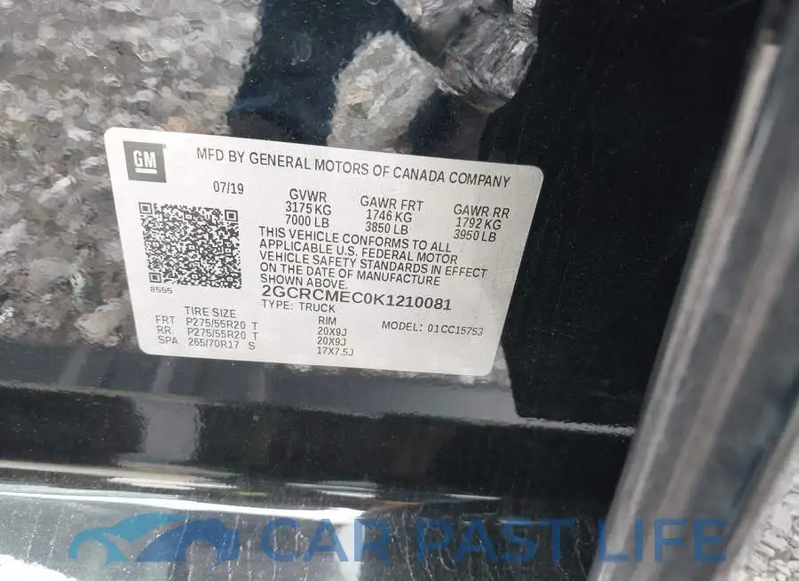 2GCRCMEC0K1210081# 9