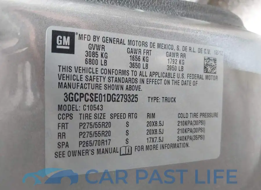 3GCPCSE01DG279325# 9