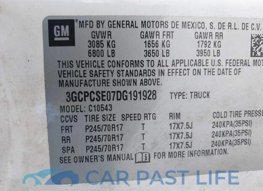 3GCPCSE07DG191928# 9