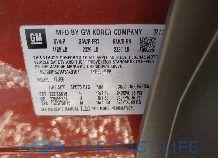 KL79MPS21MB149107# 9