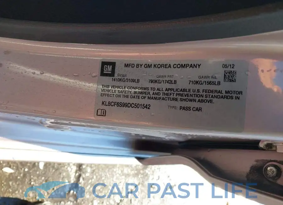 KL8CF6S99DC501542# 9