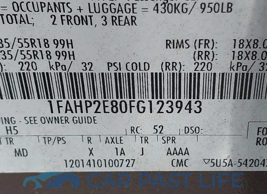 1FAHP2E80FG123943# 9