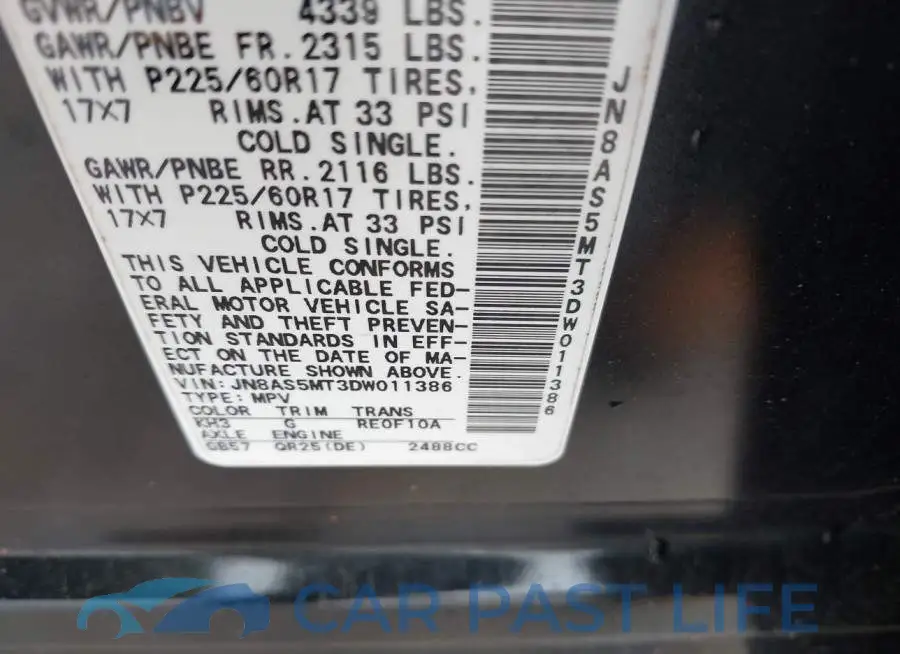 JN8AS5MT3DW011386# 9