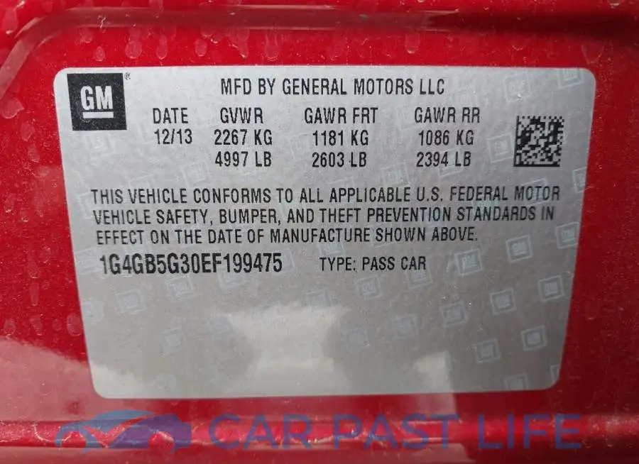 1G4GB5G30EF199475# 9