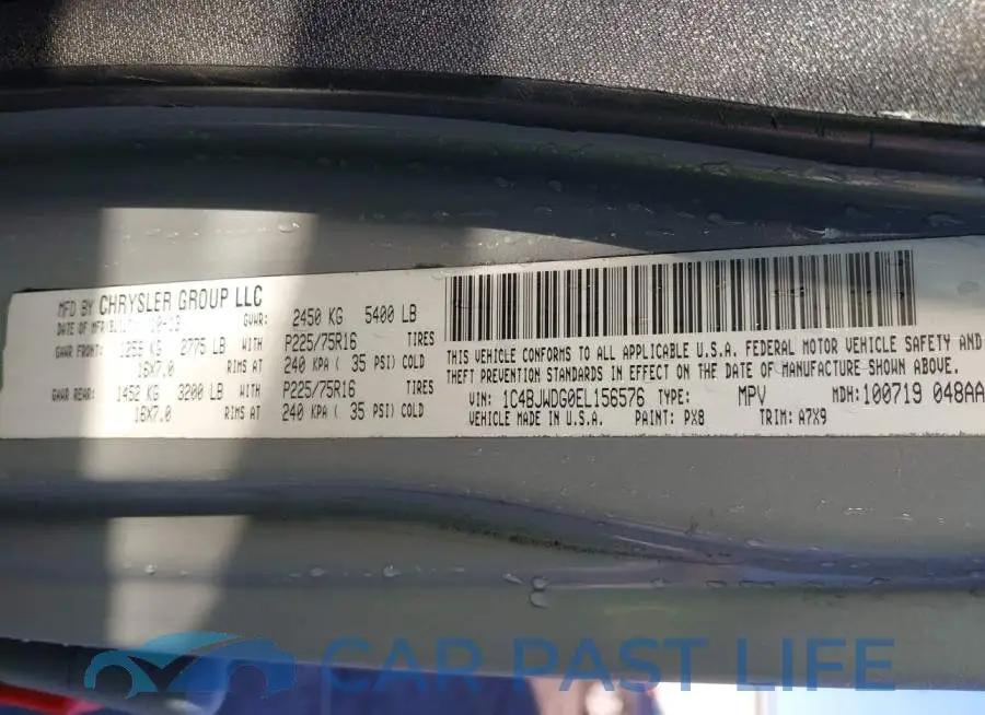 1C4BJWDG0EL156576# 9