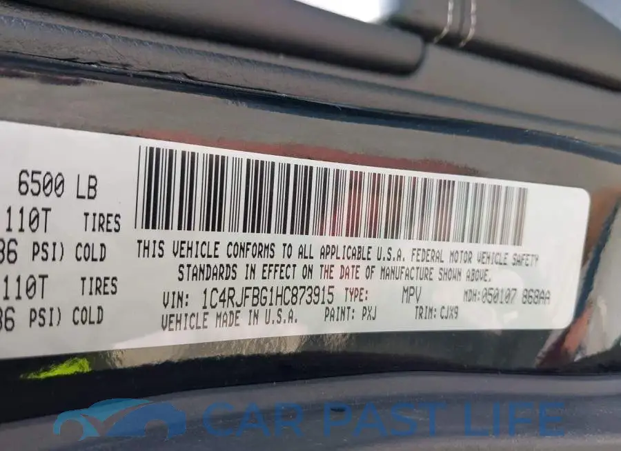 1C4RJFBG1HC873915# 9