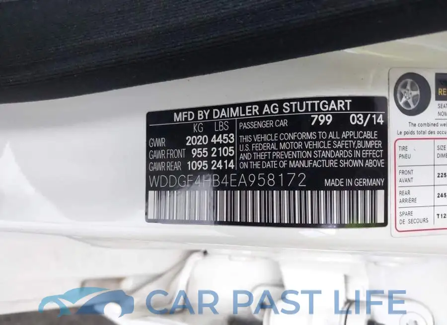 WDDGF4HB4EA958172# 9