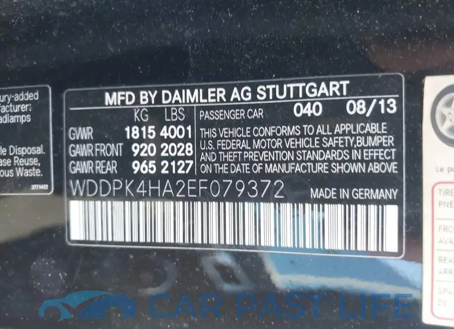 WDDPK4HA2EF079372# 9