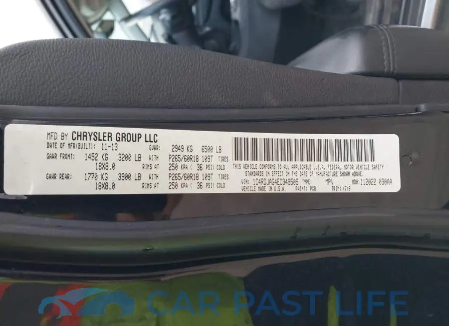 1C4RDJAG4EC349505# 9