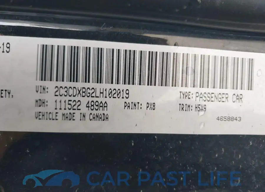 2C3CDXBG2LH102019# 9