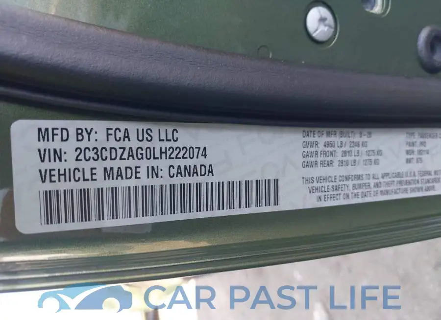2C3CDZAG0LH222074# 9
