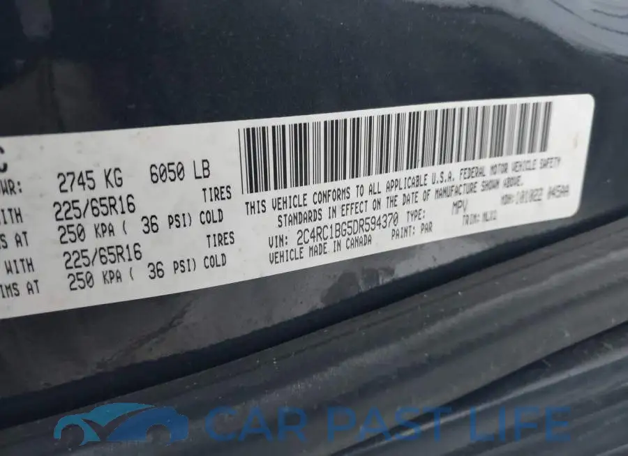 2C4RC1BG5DR594370# 9