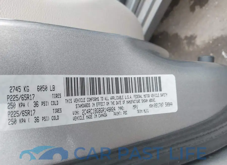2C4RC1BG8GR148024# 9