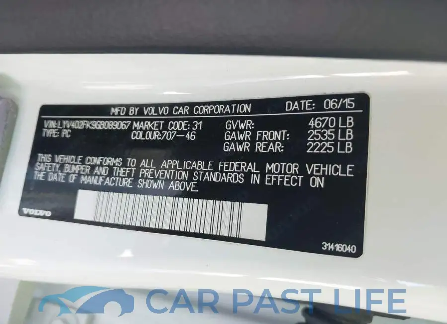 LYV402FK9GB089067# 9