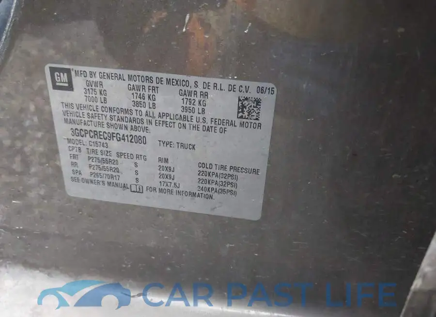 3GCPCREC9FG412080# 9