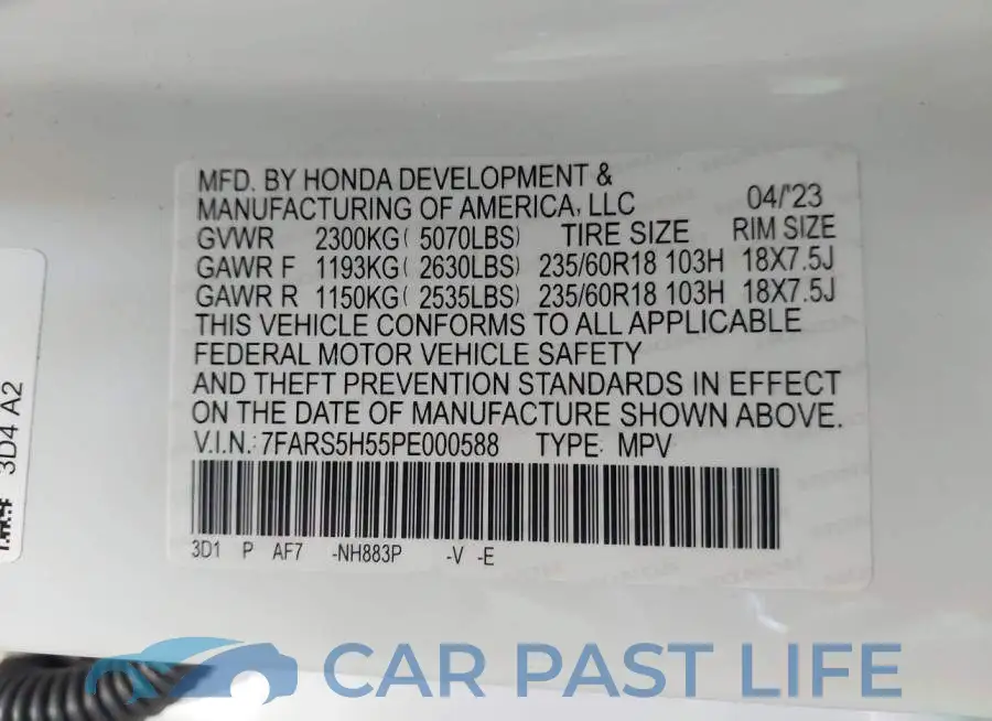 7FARS5H55PE000588# 9