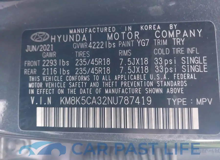 KM8K5CA32NU787419# 9