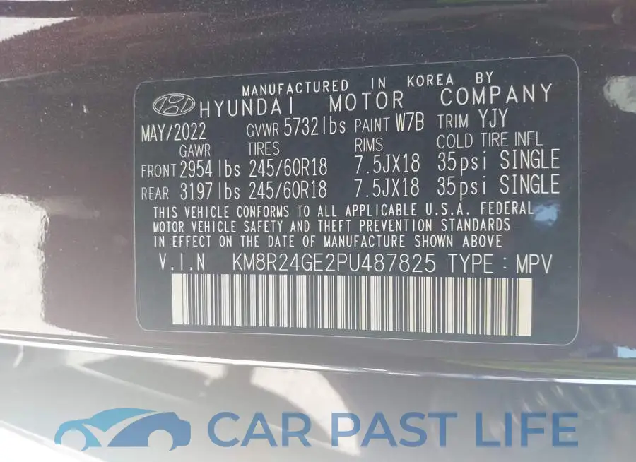 KM8R24GE2PU487825# 9