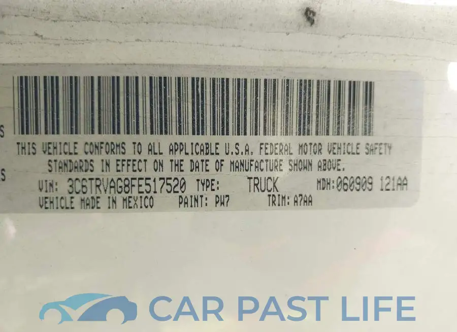 3C6TRVAG8FE517520# 9
