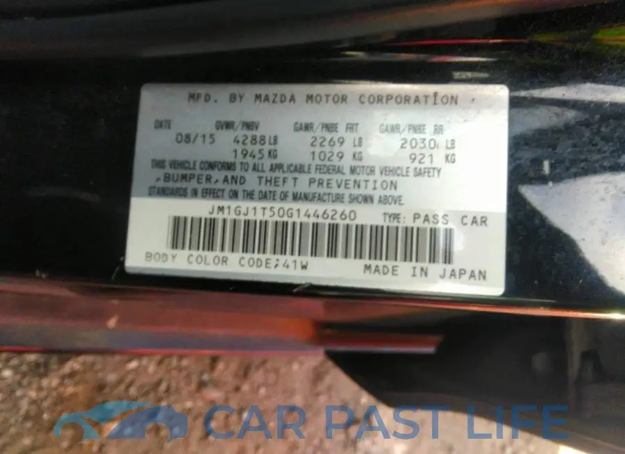 JM1GJ1T50G1446260# 9
