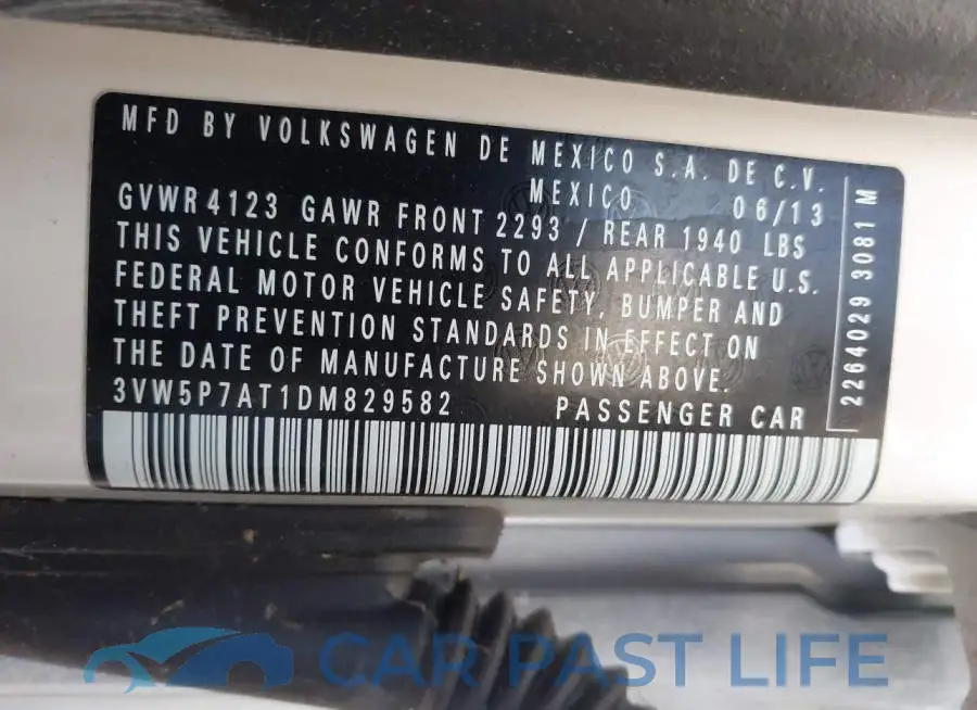 3VW5P7AT1DM829582# 9