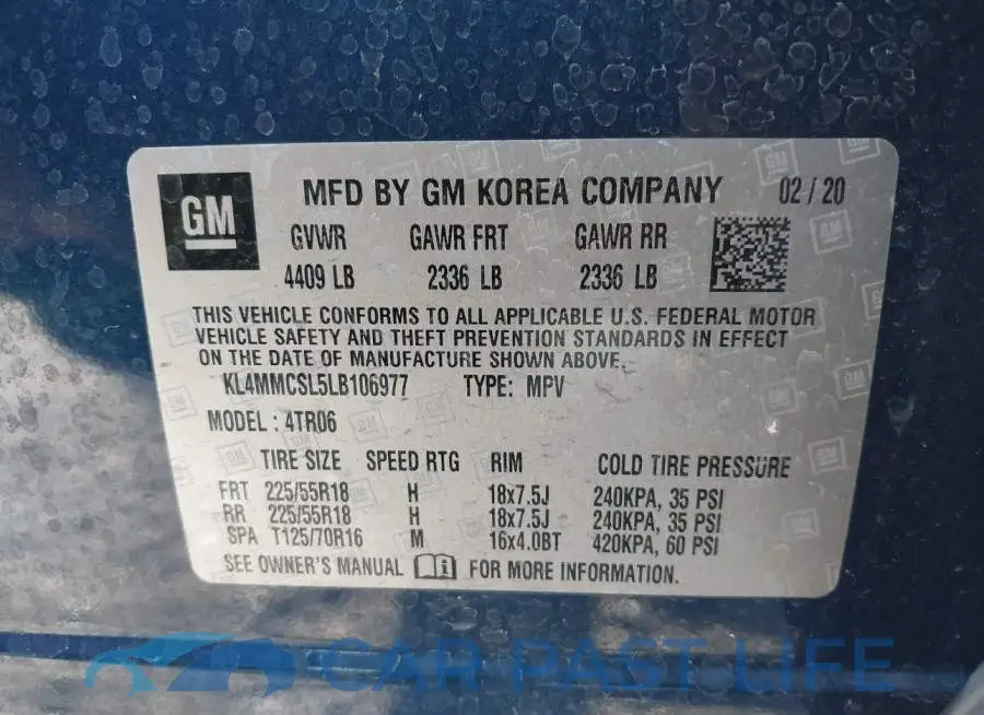 KL4MMCSL5LB106977# 9