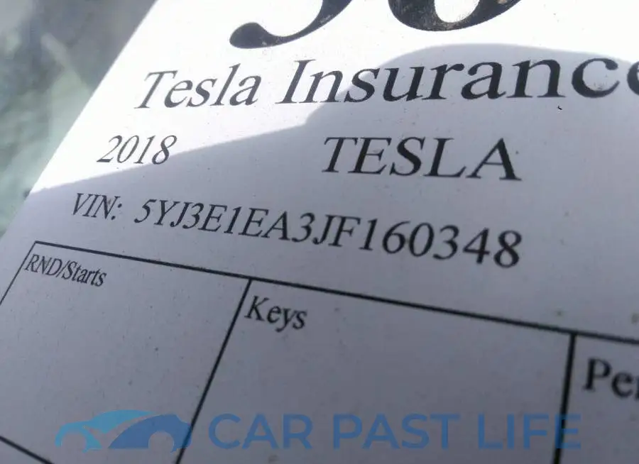 5YJ3E1EA3JF160348# 9