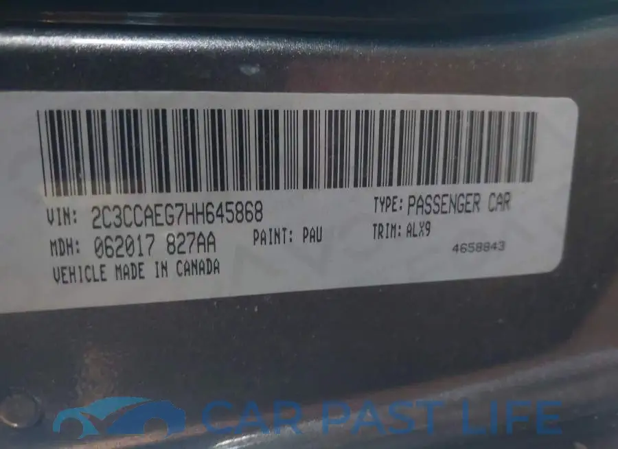 2C3CCAEG7HH645868# 9